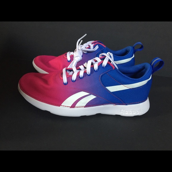 Reebok Shoes - Women's Reebok Pink Blue Fade Out Sneakers Sz 8